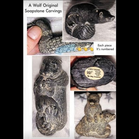 Wolf Original Soapstone Carvings - Picture 2 of 4